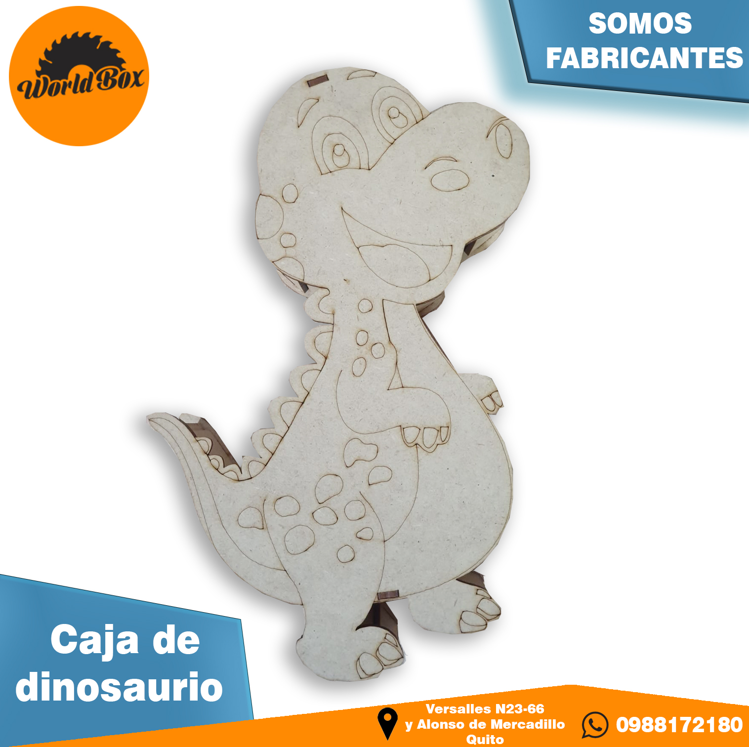 caja dinosaurio